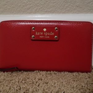 KATE SPADE Wellesley Neda Wallet Red